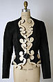 Jacket, Schiaparelli (French, founded 1927), leather, plastic (cellulose nitrate), French