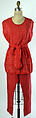 Loungewear, silk, probably American