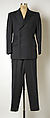 Suit, (a, b) Brioni (Italian, founded 1945), (a, b) wool; (c) silk, Italian