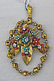 Pendant, House of Chanel  French, metal, pearls, coral, stones, rhinestones, French