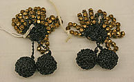 Earrings, Schiaparelli  French, plastic, metal, French