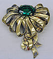 Pin, Schiaparelli  French, metal, stone, French