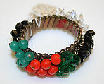 Bracelet, metal, crystal, Japanese