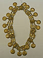 Necklace, metal, American