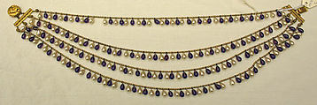 Necklace, House of Dior French, metal, pearl, French