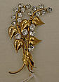 Pin, Jean Dessès French, born Egypt, metal, rhinestones, French