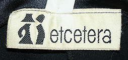 Dress, Etcetera, synthetics, American