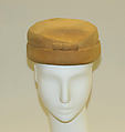 Hat, House of Balenciaga (French, founded 1937), leather, French