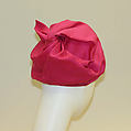 Hat, Halston (American, Des Moines, Iowa 1932–1990 San Francisco, California), silk, American