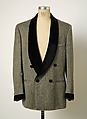 Evening jacket, wool, cotton, American