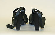 Evening sandals, [no medium available], American