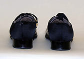 Evening shoes, Mr. David Evins (American, born England, 1909–1992), leather, American