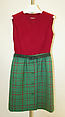 Ensemble, House of Givenchy (French, founded 1952), wool, leather, French