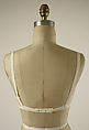 Brassiere, Rudi Gernreich (American (born Austria), Vienna 1922–1985 Los Angeles, California), nylon, American