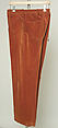 Trousers, (b) leather, Italian