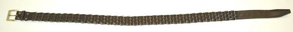 Belt, Saks Fifth Avenue American, leather, metal, American