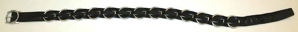 Belt, leather, metal, Italian