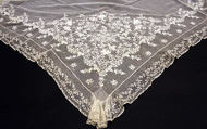 Fichu, cotton, linen, French