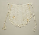 Apron, cotton, silk, American