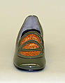 Pumps, Golo Footwear Corporation, leather, plastic (vinyl), American