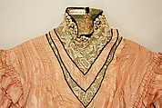 Dress, silk, cotton, British