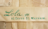 Dress, silk, cotton, British