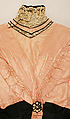 Dress, silk, cotton, British