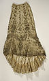 Ball gown, silk, cotton, glass, metal, American