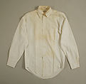 Shirt, Lord & Taylor (American, founded 1826), cotton, American
