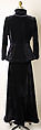 Dinner ensemble, Muriel King (American, 1900–1977), silk, American
