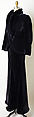 Dinner ensemble, Muriel King (American, 1900–1977), silk, American