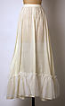 Evening dress, Adolfo (American, born Cuba, Cárdenas 1923–2021 New York), (a, b) silk; (c) cotton, nylon, American