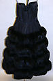 Evening dress, Norman Norell (American, Noblesville, Indiana 1900–1972 New York), synthetic fiber, fur, American