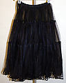 Evening dress, Norman Norell (American, Noblesville, Indiana 1900–1972 New York), synthetic fiber, fur, American