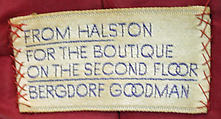 Ensemble, (a) Halston (American, Des Moines, Iowa 1932–1990 San Francisco, California), wool, American
