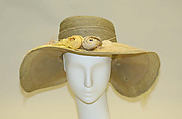 Hat, House of Lanvin (French, founded 1889), horsehair, silk, feathers, French
