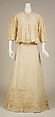 Afternoon dress, linen, American or European