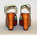 Sandals, House of Charles Jourdan (French, founded 1919), leather, French