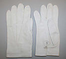Gloves, leather, probably American