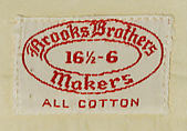 Shirt, Brooks Brothers (American, founded 1818), cotton, American