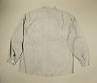 Shirt, cotton, probably American