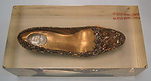 Evening shoes, House of Dior French, silk, leather, metallic thread, sequins, French