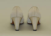 Evening shoes, Saks Fifth Avenue (American, founded 1924), silk, rhinestones, American
