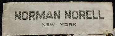 Cocktail ensemble, Norman Norell (American, Noblesville, Indiana 1900–1972 New York), [no medium available], American