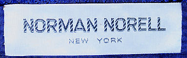 Cocktail ensemble, (a) Norman Norell (American, Noblesville, Indiana 1900–1972 New York), [no medium available], American