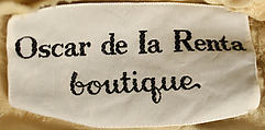 Ensemble, Oscar de la Renta, LLC. (American, founded 1965), silk, American
