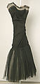 Evening dress, Jacques Fath (French, 1912–1954), cotton, synthetic fiber, French