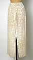 Evening pantsuit, Halston (American, Des Moines, Iowa 1932–1990 San Francisco, California), silk, synthetic fiber, cellophane, American