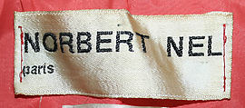 Raincoat, Norbert Nel (French), cotton, plastic (polyvinyl chloride, polyurethane, casein), French