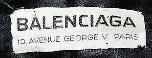 Evening dress, House of Balenciaga (French, founded 1937), cotton, French